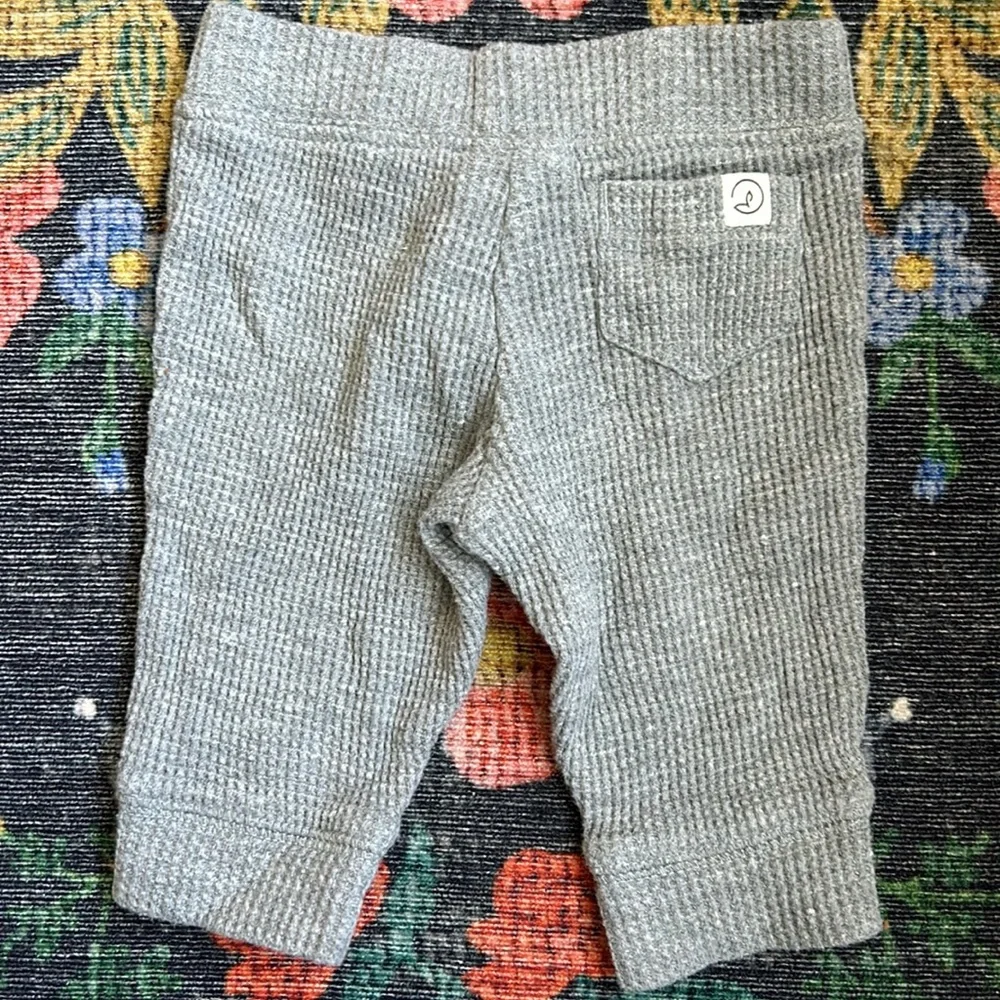 Carters Little Planet 2-Pack Waffle Knit Baby Pants, Size 3 Months